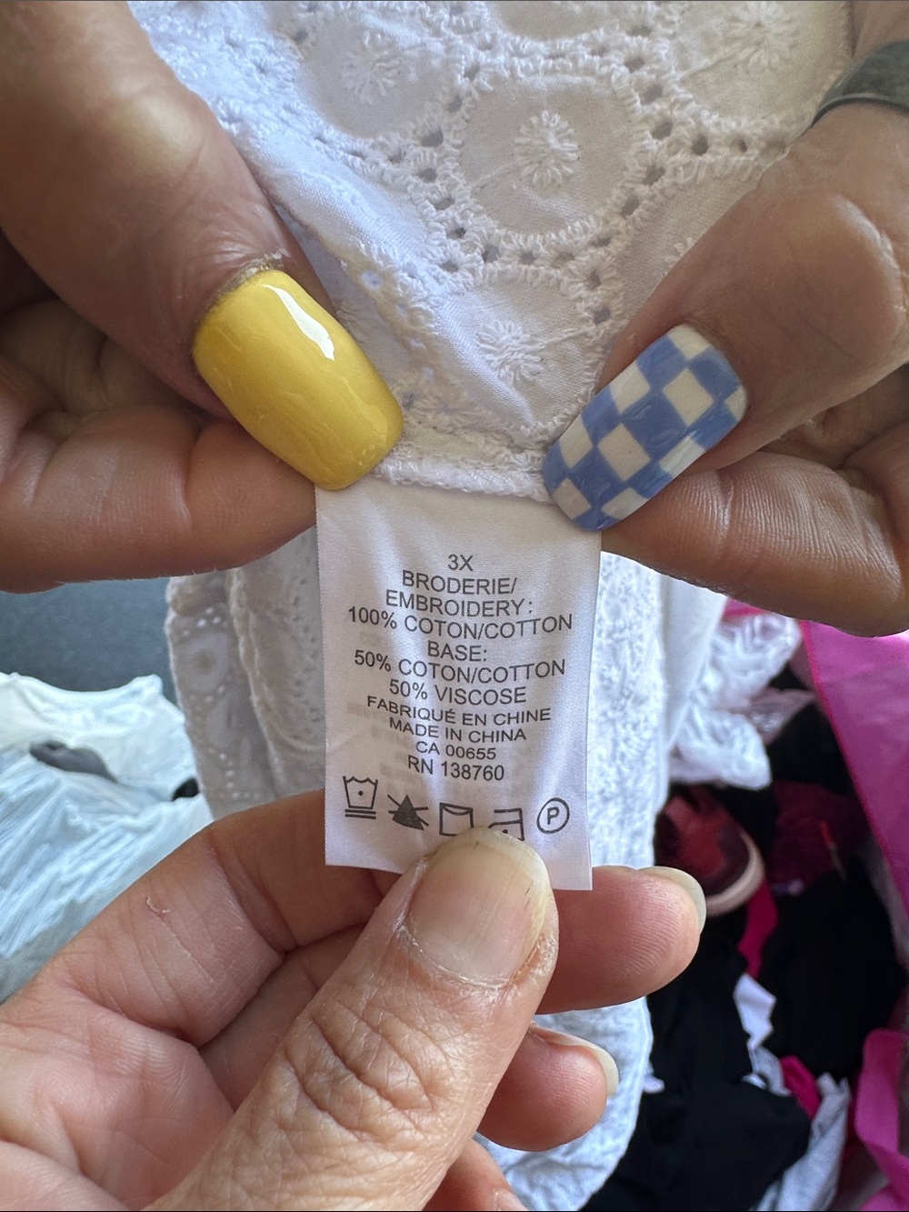 Penningtons White Eyelet Ruffle Button-Front Blouse - Picture 4 of 5